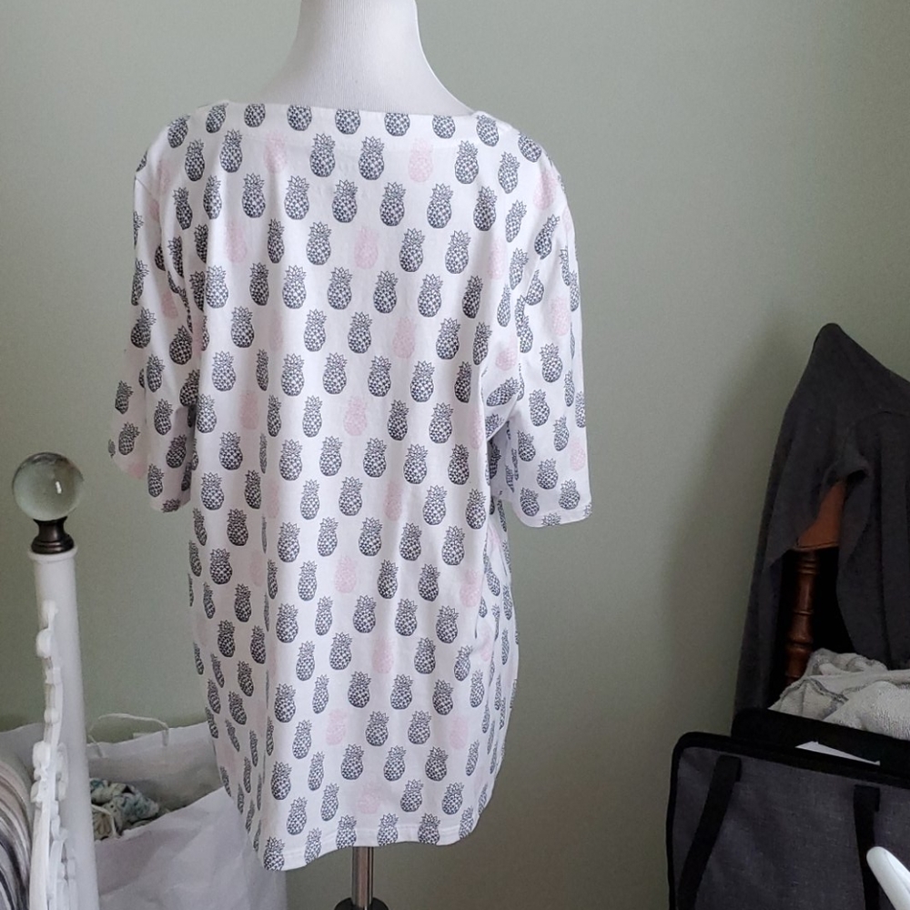 Talbots pineapple top - Picture 3 of 10